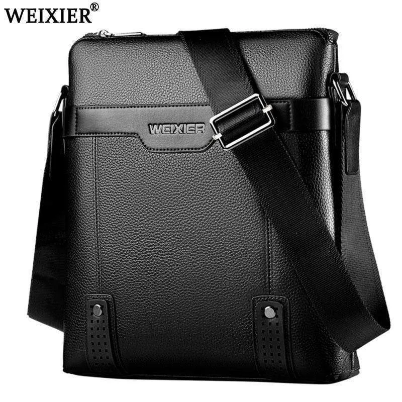 Herren Umhängetasche Kurier Handtasche große PU-Leder Umhängetasche Herren Handtaschen Hochleistungs-Freizeit Aktentasche