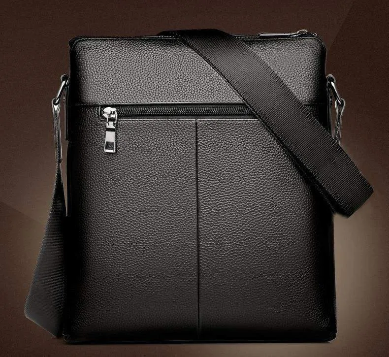 Herren Umhängetasche Kurier Handtasche große PU-Leder Umhängetasche Herren Handtaschen Hochleistungs-Freizeit Aktentasche