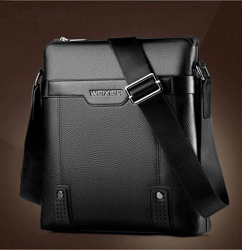 Herren Umhängetasche Kurier Handtasche große PU-Leder Umhängetasche Herren Handtaschen Hochleistungs-Freizeit Aktentasche