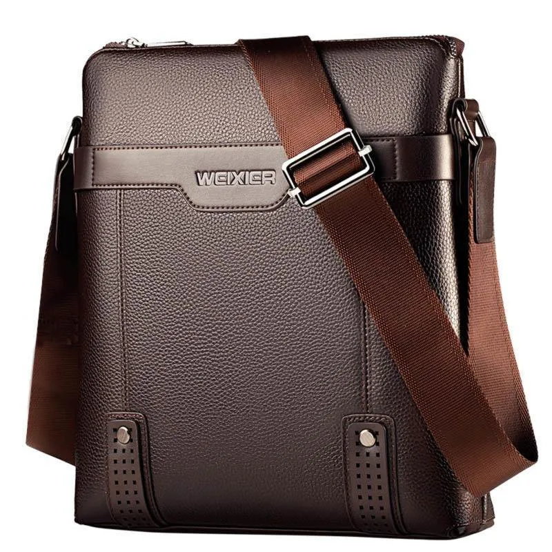 Herren Umhängetasche Kurier Handtasche große PU-Leder Umhängetasche Herren Handtaschen Hochleistungs-Freizeit Aktentasche