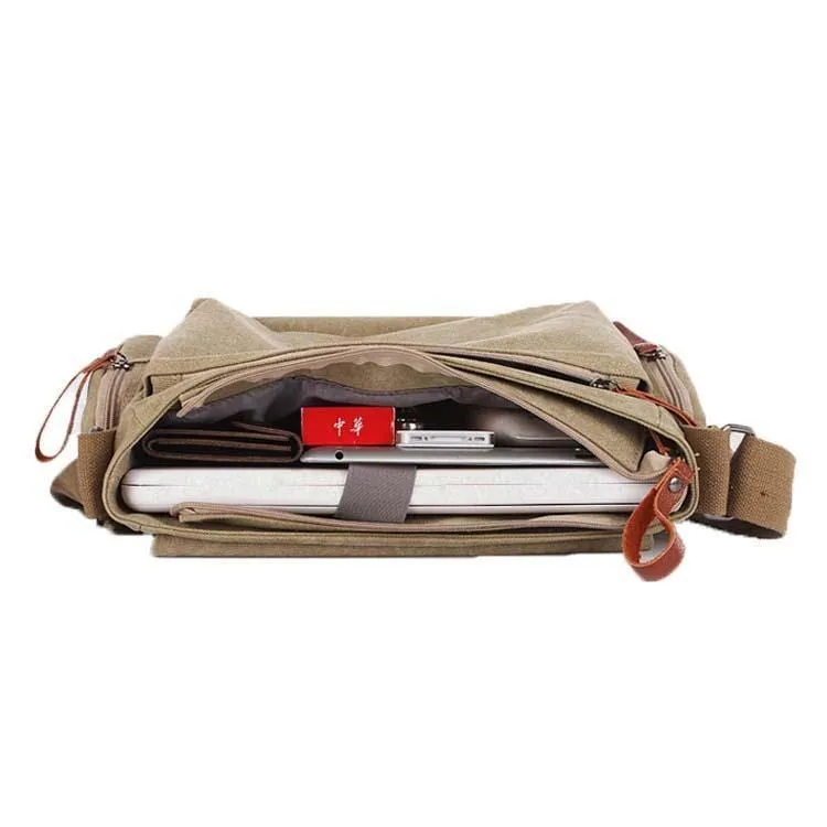 Vintage Herren Messenger Bag Mann Handtasche Canvas Schulter Briefträger Tasche Männer lässig Crossbody Printing Messenger Taschen