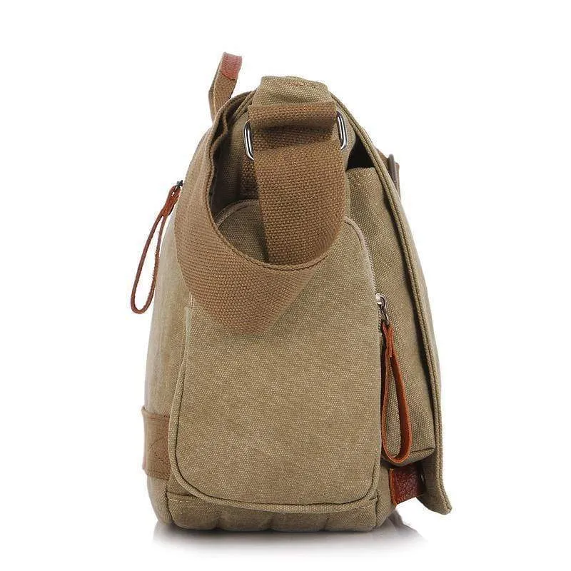 Vintage Herren Messenger Bag Mann Handtasche Canvas Schulter Briefträger Tasche Männer lässig Crossbody Printing Messenger Taschen