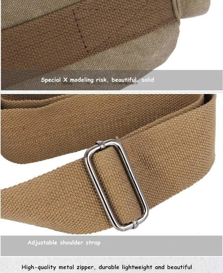 Vintage Herren Messenger Bag Mann Handtasche Canvas Schulter Briefträger Tasche Männer lässig Crossbody Printing Messenger Taschen