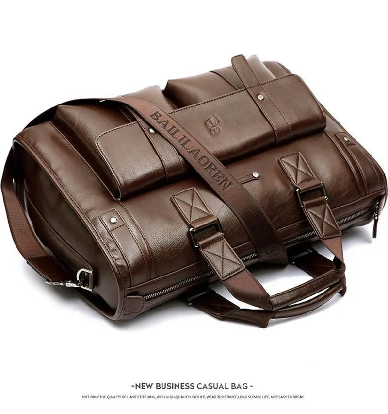 Mann Tasche Leder Schwarz Aktentasche Männer Business Handtasche Messenger Taschen Männlichen Vintage männer Schulter Tasche Große Kapazität