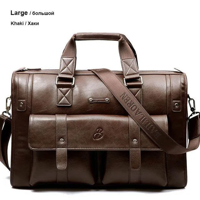 Mann Tasche Leder Schwarz Aktentasche Männer Business Handtasche Messenger Taschen Männlichen Vintage männer Schulter Tasche Große Kapazität