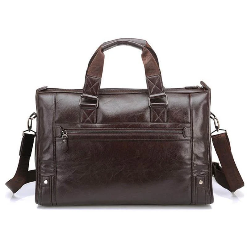 Mann Tasche Leder Schwarz Aktentasche Männer Business Handtasche Messenger Taschen Männlichen Vintage männer Schulter Tasche Große Kapazität