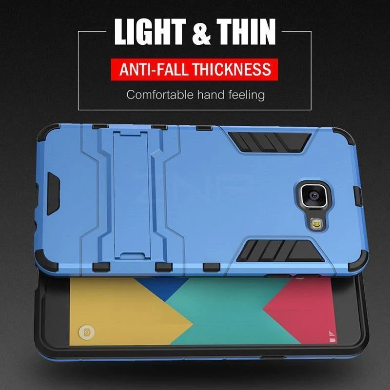 ZNP Full Shockproof Armor Stand Cover Case For Samsung Galaxy A5 A3 A7 A8 Plus Holder Phone Case For Samsung J5 J7 A7 A5 A3 Case