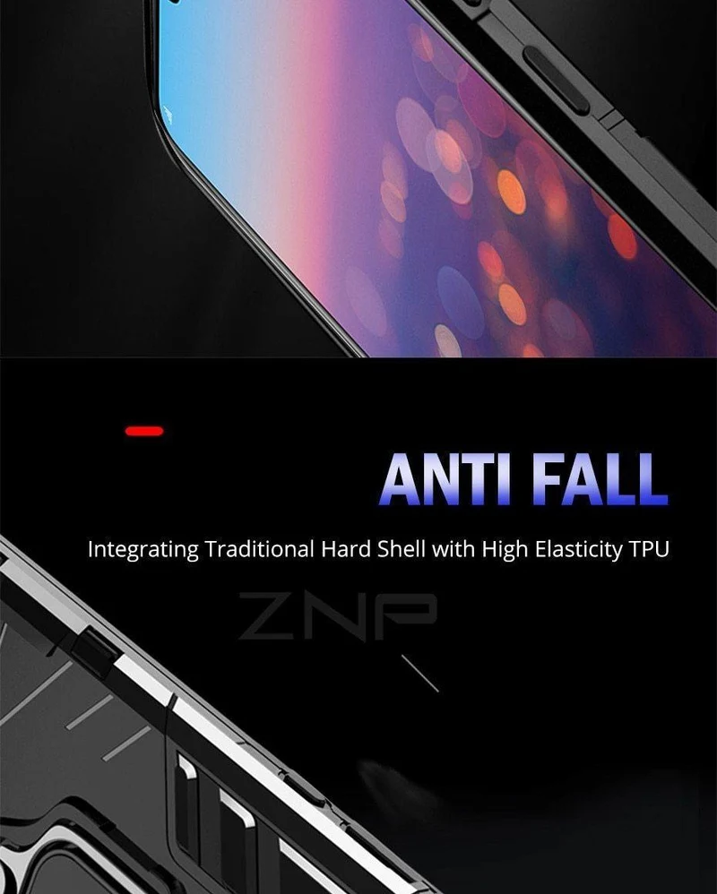 ZNP Luxury Armor Stand Phone Case For Huawei P20 Lite P20 With Holder Ring Shockproof Cover Case For Huawei P20 Pro Case Shell