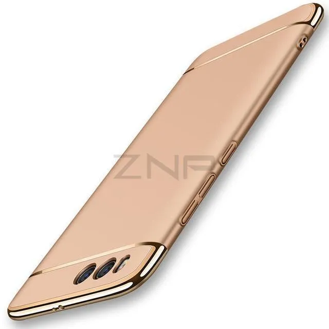ZNP Luxury Electroplate Shockproof Case For Xiaomi Mi 6 5 5S Plus Hard Back Cover Cases For Xiaomi Mi 6 5 5X 5C Phone Case shell