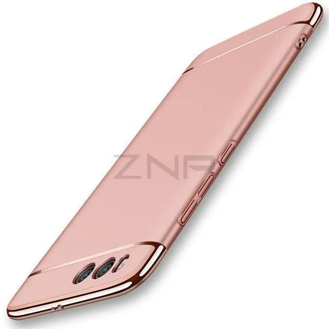 ZNP Luxury Electroplate Shockproof Case For Xiaomi Mi 6 5 5S Plus Hard Back Cover Cases For Xiaomi Mi 6 5 5X 5C Phone Case shell