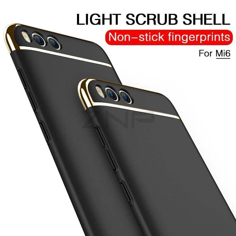 ZNP Luxury Electroplate Shockproof Case For Xiaomi Mi 6 5 5S Plus Hard Back Cover Cases For Xiaomi Mi 6 5 5X 5C Phone Case shell