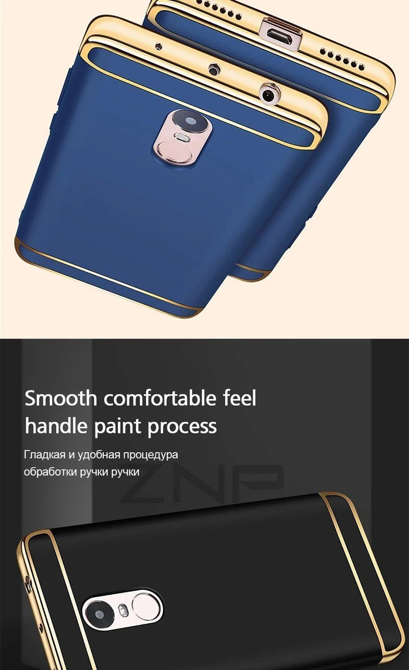 ZNP Luxury Shockproof Case For Xiaomi Redmi Note 4 4X Hard Back Cover Cases For Redmi Note 4X Redmi Note 4 Phone Case shell