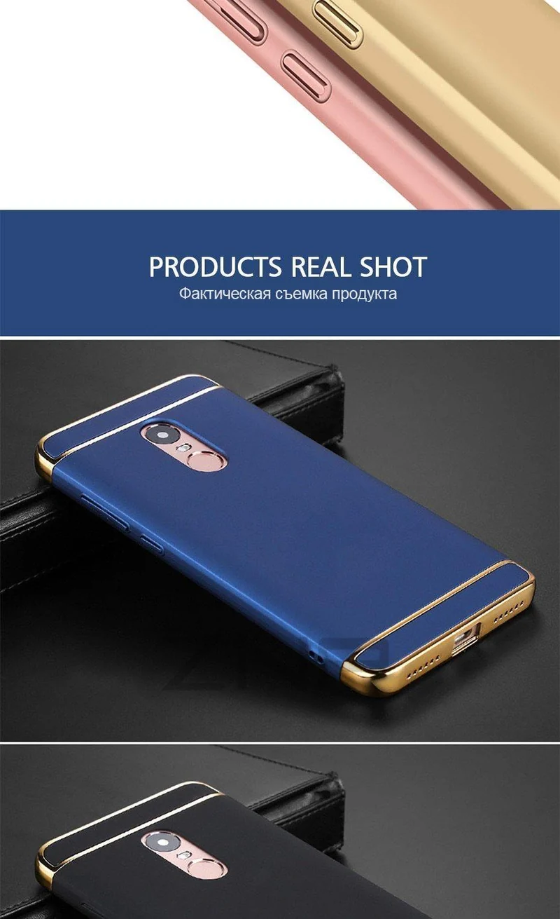ZNP Luxury Shockproof Case For Xiaomi Redmi Note 4 4X Hard Back Cover Cases For Redmi Note 4X Redmi Note 4 Phone Case shell