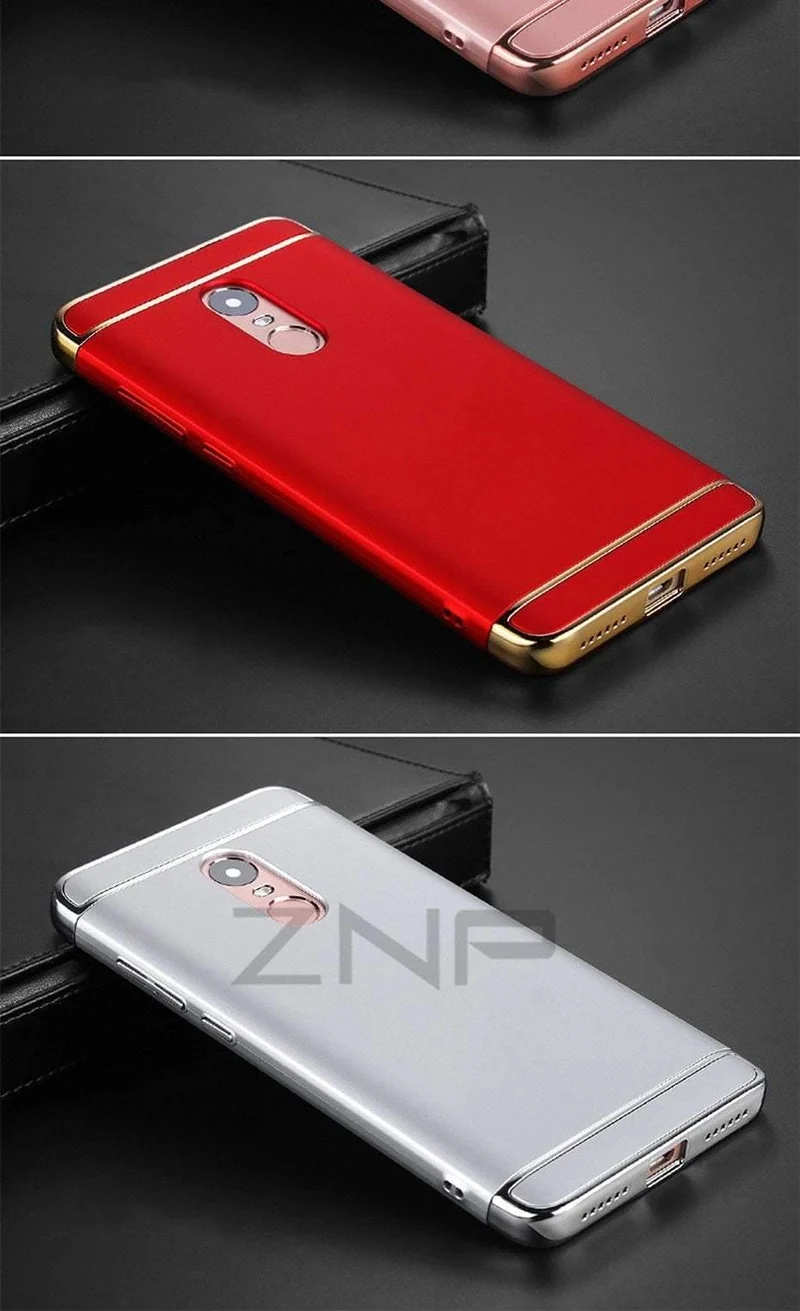 ZNP Luxury Shockproof Case For Xiaomi Redmi Note 4 4X Hard Back Cover Cases For Redmi Note 4X Redmi Note 4 Phone Case shell