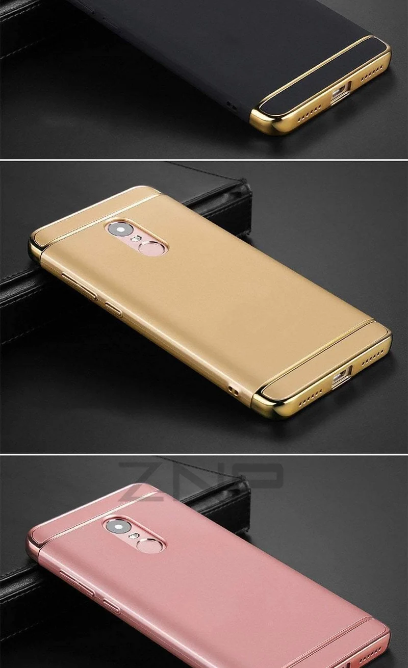ZNP Luxury Shockproof Case For Xiaomi Redmi Note 4 4X Hard Back Cover Cases For Redmi Note 4X Redmi Note 4 Phone Case shell