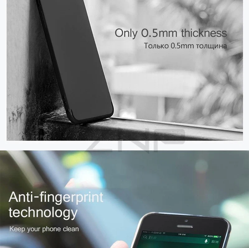 ZNP Luxury Silicone TPU Case For iPhone 6 6s 7 Plus 5 5s SE Cases Back Matte Soft Cover For iPhone 7 8 Plus 6 6s Phone Case p30