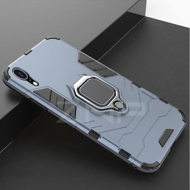 ZNP Luxury Armor Phone Case For iPhone 6 6s 7 8 Plus X 10 Shockproof Cover For iPhone X XS Max XR 5 5s SE Case With Holder Ring