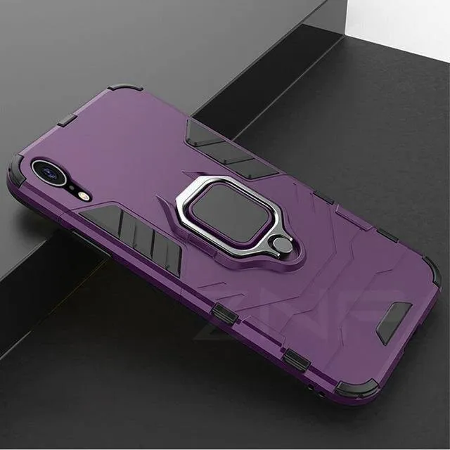 ZNP Luxury Armor Phone Case For iPhone 6 6s 7 8 Plus X 10 Shockproof Cover For iPhone X XS Max XR 5 5s SE Case With Holder Ring