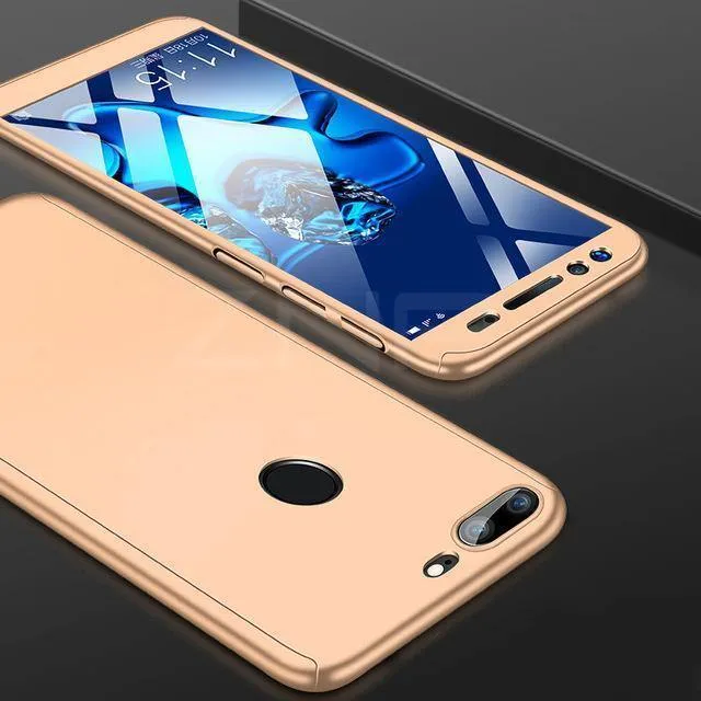 ZNP 360 Degree Full Cover Protection Case For Huawei Honor 9 10 Lite Cases With Glass For Honor V9 Play V10 Phone Case Shell