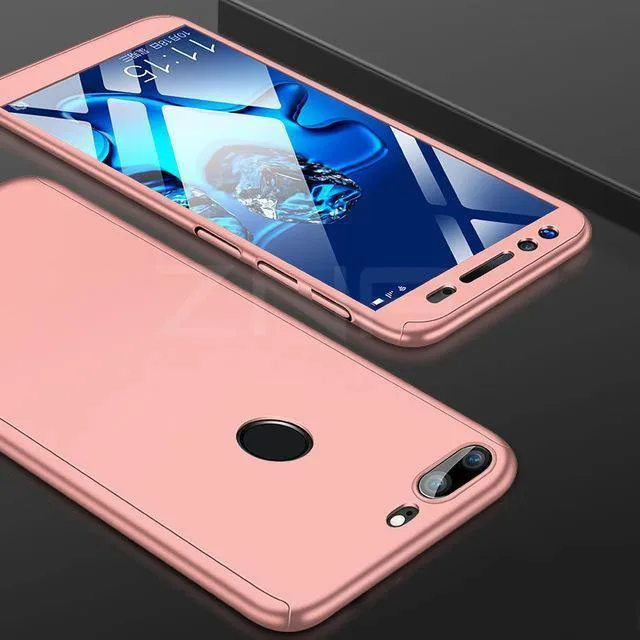 ZNP 360 Degree Full Cover Protection Case For Huawei Honor 9 10 Lite Cases With Glass For Honor V9 Play V10 Phone Case Shell