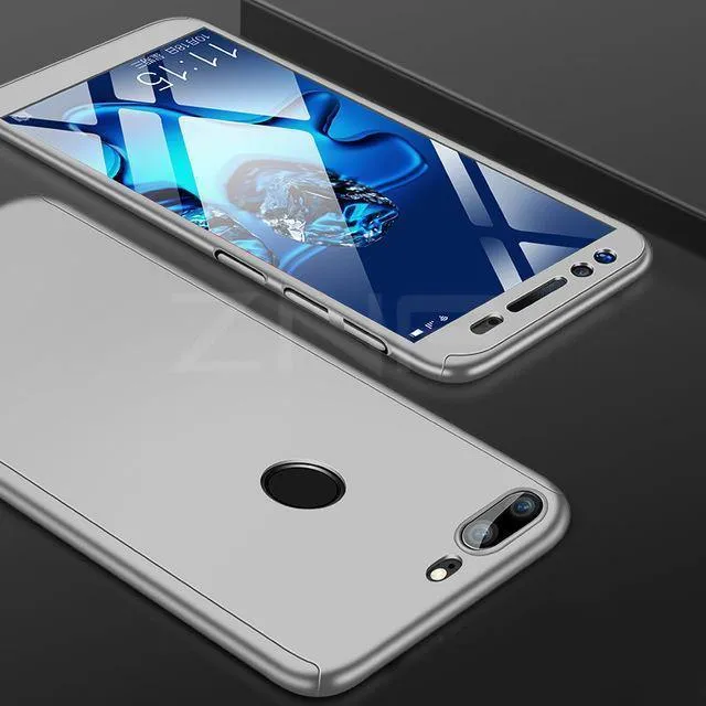 ZNP 360 Degree Full Cover Protection Case For Huawei Honor 9 10 Lite Cases With Glass For Honor V9 Play V10 Phone Case Shell