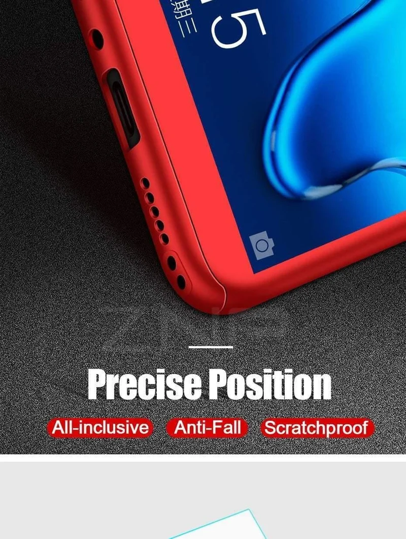ZNP 360 Degree Full Cover Protection Case For Huawei Honor 9 10 Lite Cases With Glass For Honor V9 Play V10 Phone Case Shell