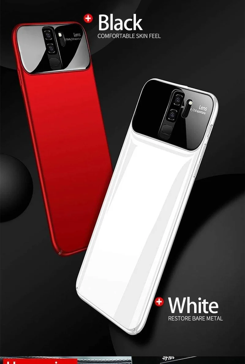 ZNP Luxury Ring Stand Case For Samsung Galaxy S9 Plus Slim PC + Glass Holoder Glossy Cover Cases For Samsung S9 Plus Phone Case