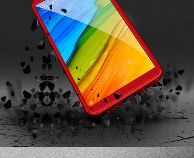 ZNP Luxury Full Cover Case For Xiaomi Redmi Note 5 6 Pro Redmi Note 7 5A Case With Glass For Redmi 4X 6A 6 Pro 5 Plus Phone Case