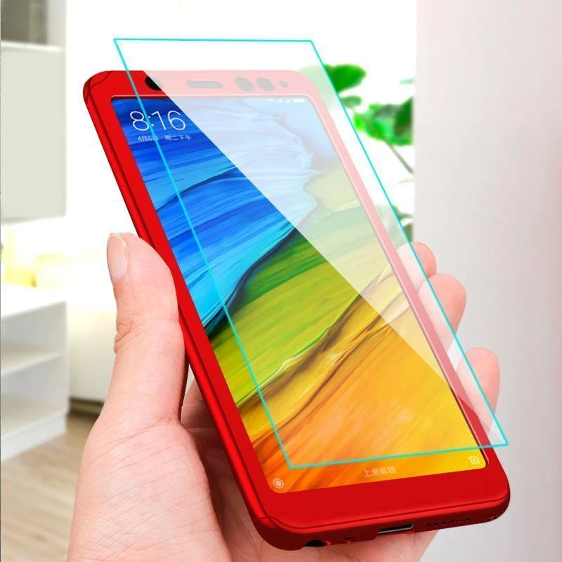 ZNP Luxury Full Cover Case For Xiaomi Redmi Note 5 6 Pro Redmi Note 7 5A Case With Glass For Redmi 4X 6A 6 Pro 5 Plus Phone Case