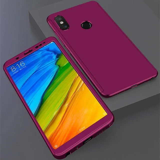 ZNP Luxury Full Cover Case For Xiaomi Redmi Note 5 6 Pro Redmi Note 7 5A Case With Glass For Redmi 4X 6A 6 Pro 5 Plus Phone Case
