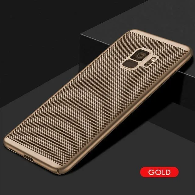 ZNP Ultra Slim Grid Wärmeableitende Telefonhülle für Samsung Galaxy S9 S8 Plus Note 9 8 Rückseitenhülle für Samsung S7 S6 Edge Hülle
