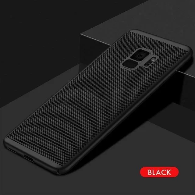 ZNP Ultra Slim Grid Wärmeableitende Telefonhülle für Samsung Galaxy S9 S8 Plus Note 9 8 Rückseitenhülle für Samsung S7 S6 Edge Hülle