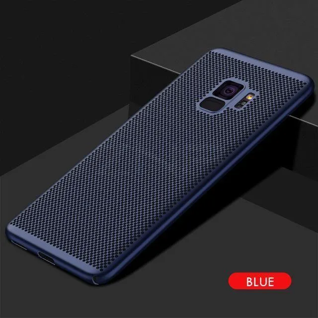 ZNP Ultra Slim Grid Wärmeableitende Telefonhülle für Samsung Galaxy S9 S8 Plus Note 9 8 Rückseitenhülle für Samsung S7 S6 Edge Hülle