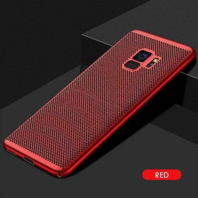 ZNP Ultra Slim Grid Wärmeableitende Telefonhülle für Samsung Galaxy S9 S8 Plus Note 9 8 Rückseitenhülle für Samsung S7 S6 Edge Hülle