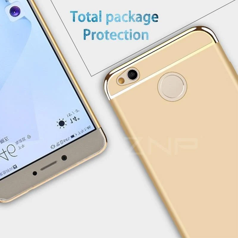 ZNP Luxus-Hartschale, galvanisierte, stoßfeste Hüllen für Xiaomi Redmi 4X Hülle 4X Telefonabdeckung für Redmi 4X Hülle Schutzhülle