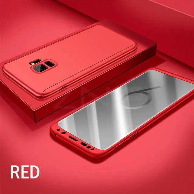 ZNP Luxus 360-Grad-Schutzhülle für Samsung S7 Note 8 S7 Edge S9 Hülle für Samsung Galaxy S9 S8 Plus Stoßfeste Hülle