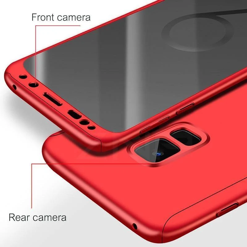 ZNP Luxus 360-Grad-Schutzhülle für Samsung S7 Note 8 S7 Edge S9 Hülle für Samsung Galaxy S9 S8 Plus Stoßfeste Hülle