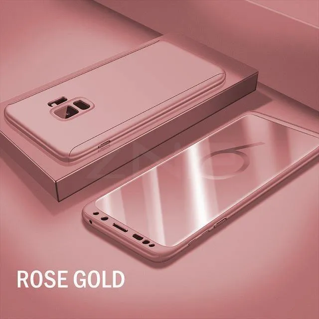 ZNP Luxus 360-Grad-Schutzhülle für Samsung S7 Note 8 S7 Edge S9 Hülle für Samsung Galaxy S9 S8 Plus Stoßfeste Hülle