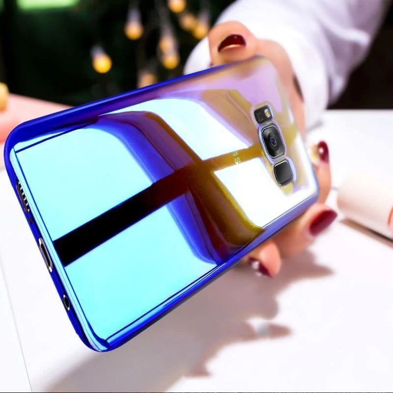 ZNP Luxus-Handyhüllen mit Farbverlauf für Samsung Galaxy Note 8, S8 Plus, S7 Edge, Schutzhülle für Samsung A3, A5, A7 2017
