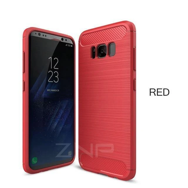 ZNP-Hüllen aus weichem Silikonfaser für Samsung Galaxy S6 S7 Edge S8 Plus-Abdeckung für Samsung Galaxy J5 J7 A3 A5 A7 2017 Note 8 S8-Hülle