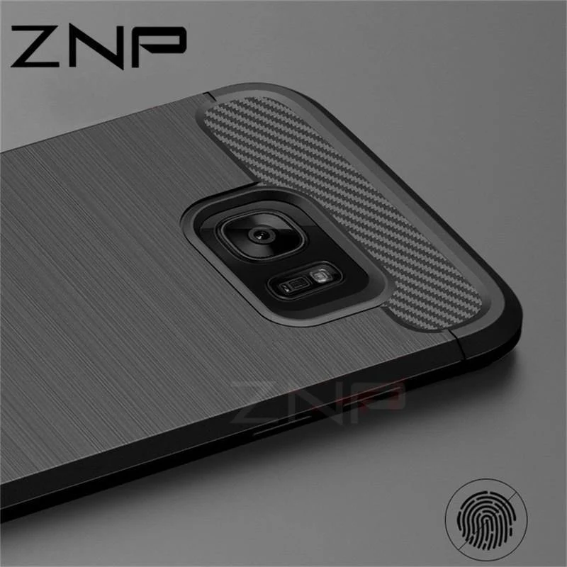 ZNP-Hüllen aus weichem Silikonfaser für Samsung Galaxy S6 S7 Edge S8 Plus-Abdeckung für Samsung Galaxy J5 J7 A3 A5 A7 2017 Note 8 S8-Hülle
