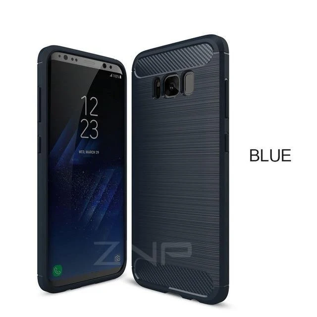 ZNP-Hüllen aus weichem Silikonfaser für Samsung Galaxy S6 S7 Edge S8 Plus-Abdeckung für Samsung Galaxy J5 J7 A3 A5 A7 2017 Note 8 S8-Hülle