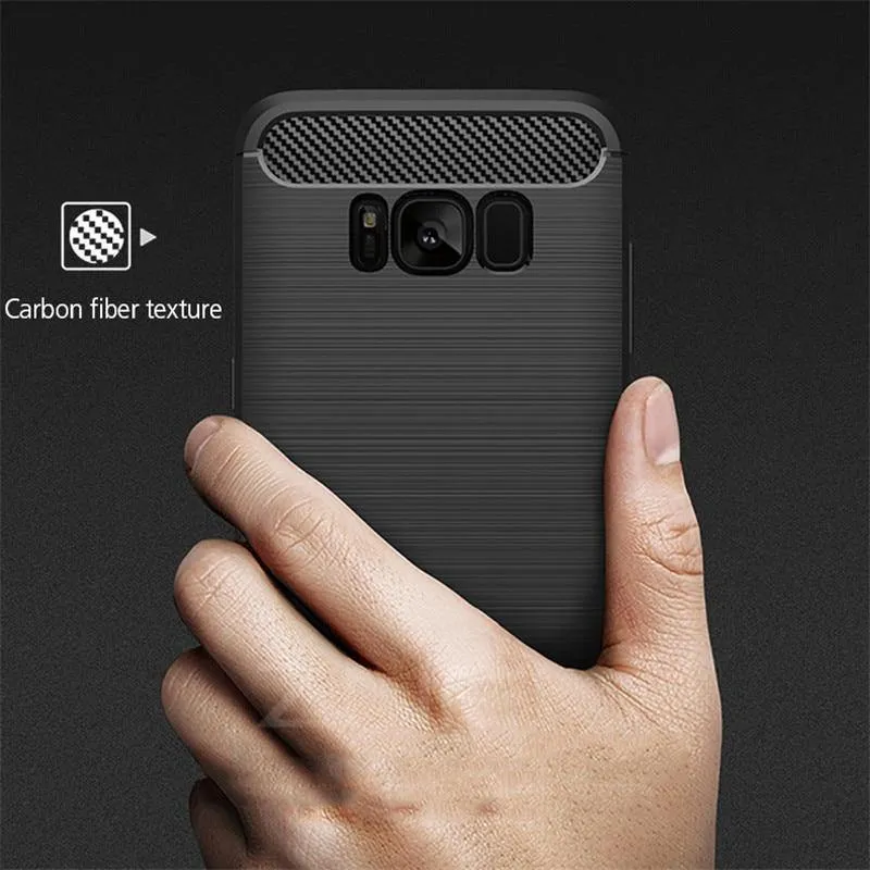 ZNP-Hüllen aus weichem Silikonfaser für Samsung Galaxy S6 S7 Edge S8 Plus-Abdeckung für Samsung Galaxy J5 J7 A3 A5 A7 2017 Note 8 S8-Hülle
