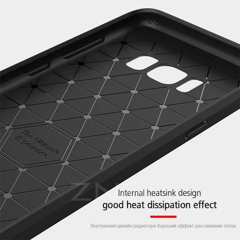 ZNP-Hüllen aus weichem Silikonfaser für Samsung Galaxy S6 S7 Edge S8 Plus-Abdeckung für Samsung Galaxy J5 J7 A3 A5 A7 2017 Note 8 S8-Hülle