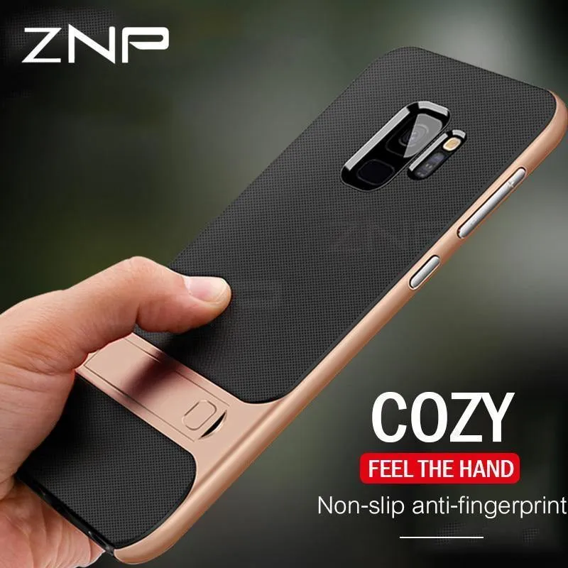 360 Full Cover Schutzhülle für Samsung Galaxy S9 S8 Plus PC + TPU Shock Proof Abdeckung für Samsung Note 8 Kickstand Telefon Fall