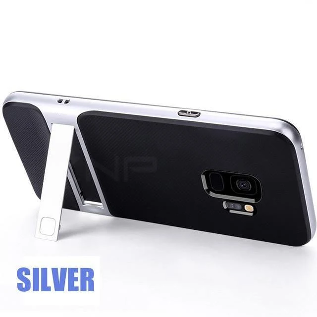 360 Full Cover Schutzhülle für Samsung Galaxy S9 S8 Plus PC + TPU Shock Proof Abdeckung für Samsung Note 8 Kickstand Telefon Fall