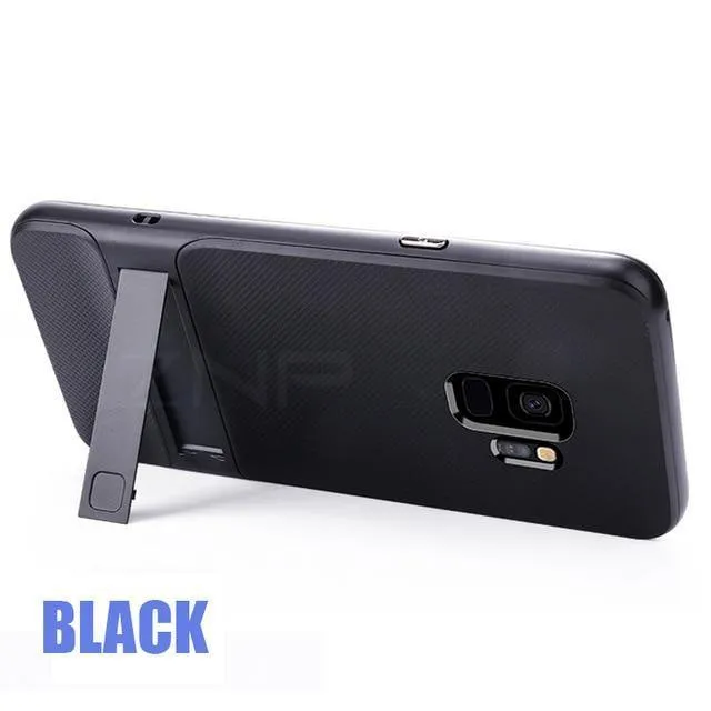 360 Full Cover Schutzhülle für Samsung Galaxy S9 S8 Plus PC + TPU Shock Proof Abdeckung für Samsung Note 8 Kickstand Telefon Fall