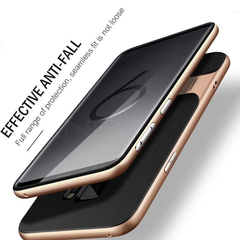 360 Full Cover Schutzhülle für Samsung Galaxy S9 S8 Plus PC + TPU Shock Proof Abdeckung für Samsung Note 8 Kickstand Telefon Fall