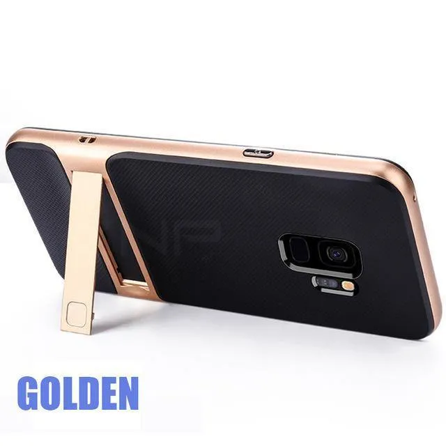 360 Full Cover Schutzhülle für Samsung Galaxy S9 S8 Plus PC + TPU Shock Proof Abdeckung für Samsung Note 8 Kickstand Telefon Fall