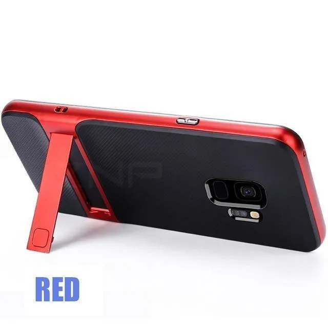 360 Full Cover Schutzhülle für Samsung Galaxy S9 S8 Plus PC + TPU Shock Proof Abdeckung für Samsung Note 8 Kickstand Telefon Fall